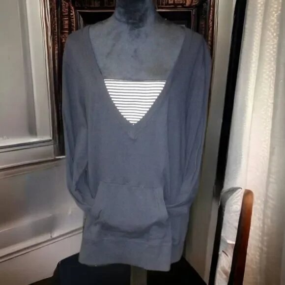 Faded Glory Black Soot Lightweight Women's Long Sleeve Shirt Size 2X (18W/20W)! - Picture 1 of 16